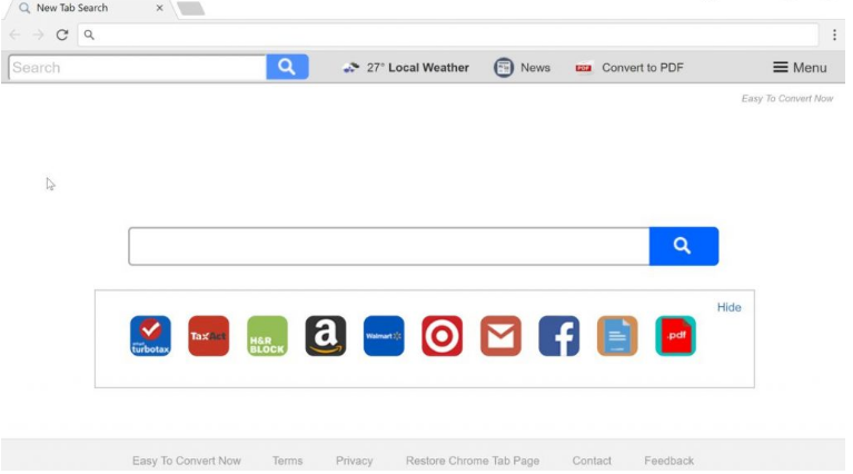 How To Remove Easy To Convert Now New Tab Browser Virus?