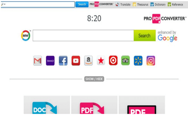 Comment faire pour supprimer le virus de la barre d’outils ProPDFConverter du navigateur ? 