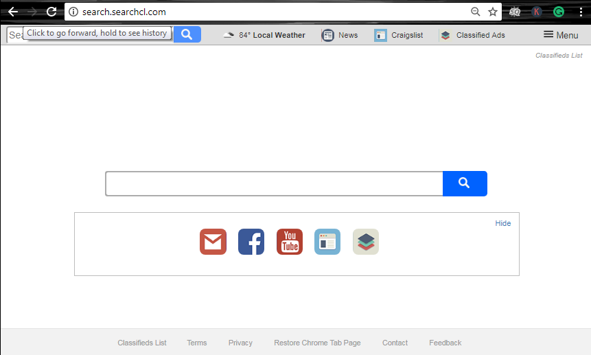 Comment faire pour supprimer le virus de redirection de navigateur Search.Searchcl.com ?