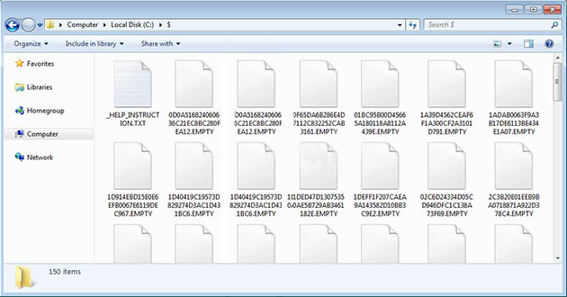 Empty Ransomware Virus  – Guide To Remove Empty Ransomware