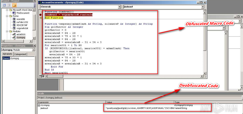 Obfuscated Deobfuscated Code