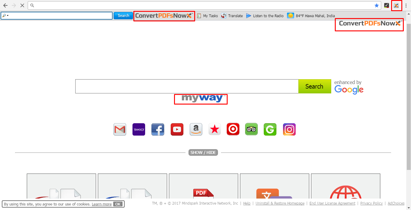 ConvertPDFsNow Browser Hijacker (Virus) Removal Tool