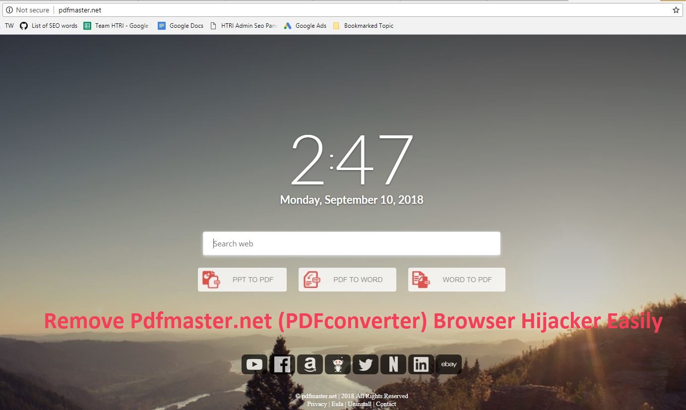 Remove Pdfmaster.net (PDFconverter) Browser Hijacker Easily
