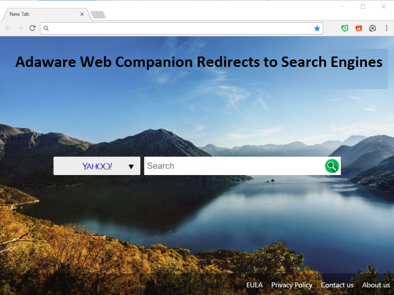 la redirection du navigateur par Ad-aware Web Companion image