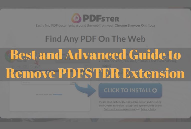 Supprimer l’extension Chrome PDFster | Guide de suppression