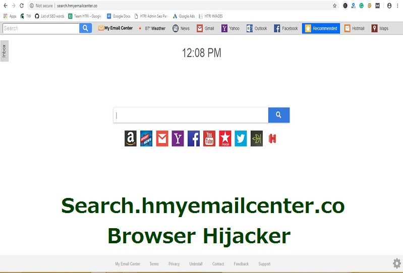 Remove Search.hmyemailcenter.co Redirect from Browser