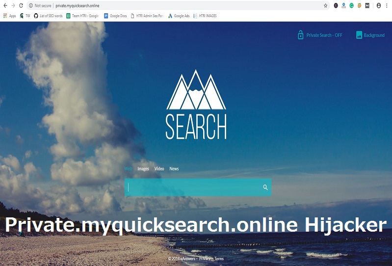 Remove Private.myquicksearch.online Redirect from Chrome