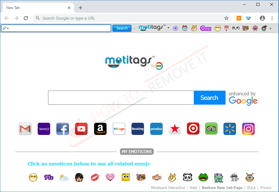 Guide et outil de suppression du virus Motitags Toolbar – pirate de navigateur 