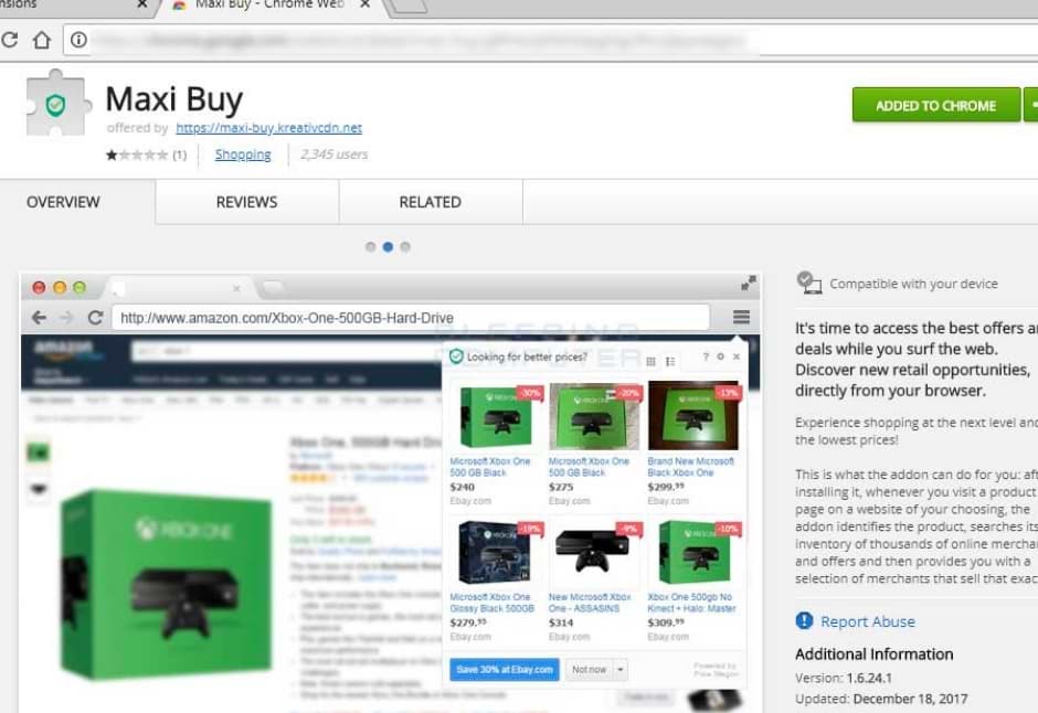 Как полностью удалить расширение Maxi Buy из Chrome