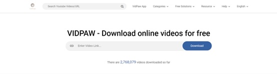 Paste Video Link to VidPaw