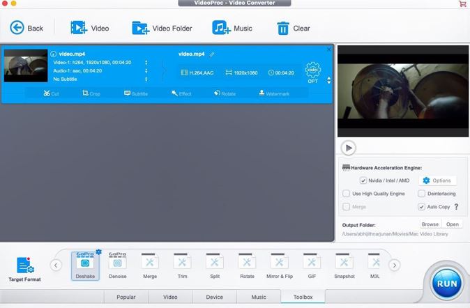 VideoProc Settings VideoProc Settings
